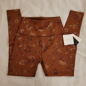 Beyond Yoga Anthropologie Bronze Celestial High Waisted Leggings NWT size M